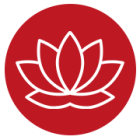 Icon mit Lotus als Symbol für Energetik und Gesundheit 